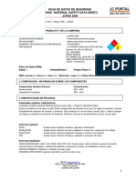 Hoja de Datos de Seguridad (Msds / Material Safety Data Sheet) JCPDS 2000