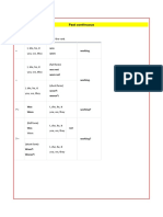 Past Continuous Tense