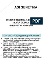 Aplikasi Genetika: DR - Syachruddin Ar.,Drs.,Ms Dosen Biologi Universitas Mataram