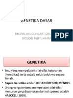 Genetika Dasar: DR - Syachruddin Ar., DRS., Ms. Biologi Fkip Unram