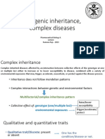 Polygenic inheritance and complex diseases