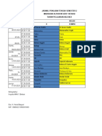 JADWAL PTS GENAP, PENGAWAS DLL