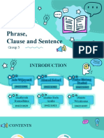 Phrase, Clause and Sentence