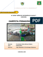 Carpeta Pedagógica: "Año de La Unidad, La Paz Y El Desarrollo"