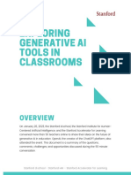 Exploring Generative Ai Tools in Classrooms: Stanford D.school - Stanford HAI - Stanford Accelerator For Learning