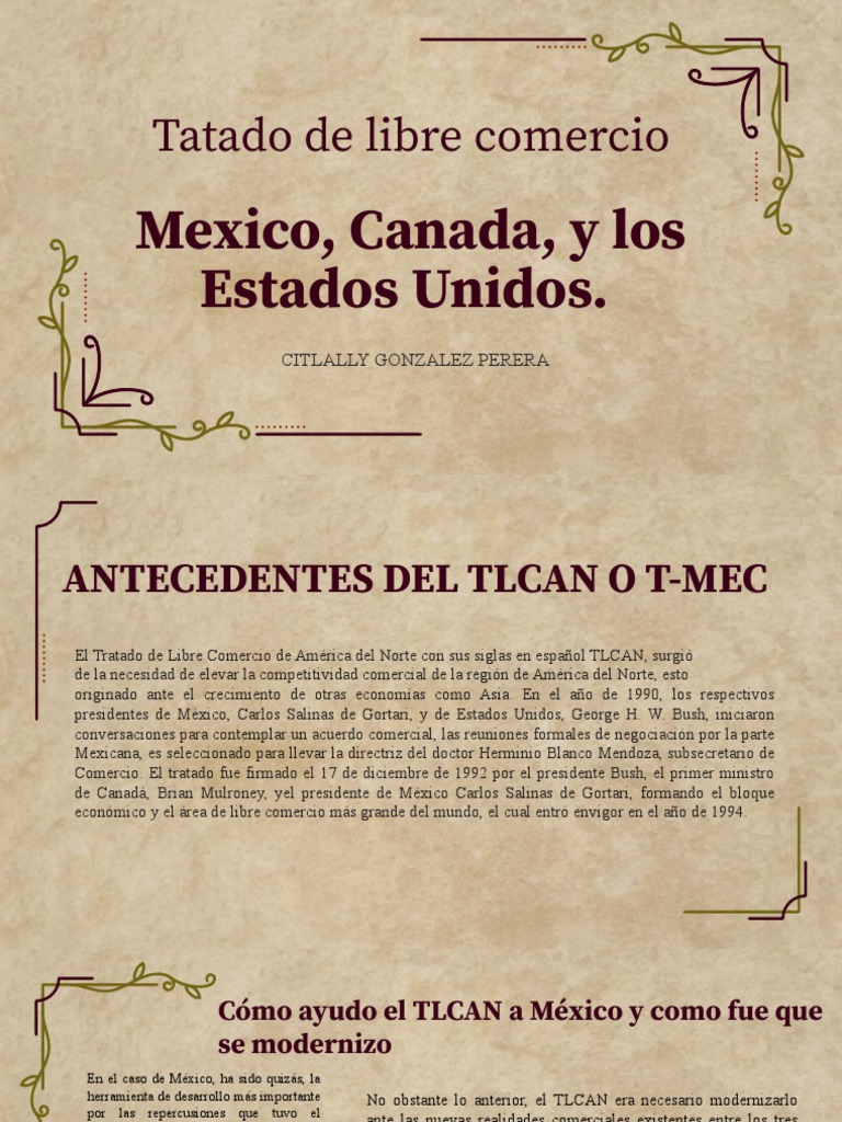 TLCAM | PDF | Tratado de Libre Comercio Norteamericano | Acuerdo de ...