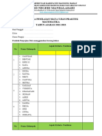 Kriteria Penilian Matematika