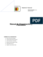 Manual de Organización y Funciones: Papelería La "Casa Roja"