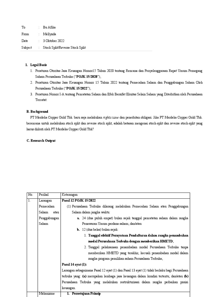 Research on stock split and reverse stock split pdf