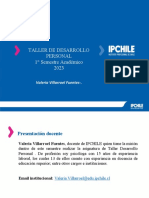 Taller de Desarrollo Personal 1° Semestre Académico 2023: Valeria Villarroel Fuentes