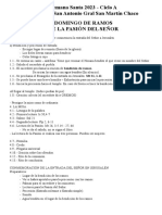 Semana Santa 2023 - Ciclo A Parroquia San Antonio Gral San Martín Chaco Domingo de Ramos de La Pasión Del Señor