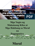 Paano Mo Maiuugnay Ang Pagmamaneho NG Sasakyan Sa Pagkilos Ngtao?