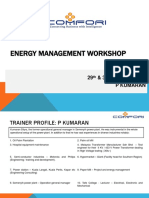Energy Management Workshop: 29 & 30 AUGUST 2022 P Kumaran