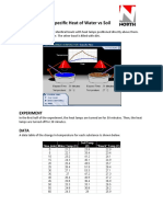 Specific Heat of Water Vs Soil: Experiment