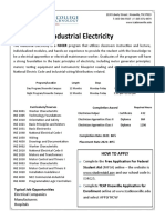 Industrial Electricity Admissions Sheet 2022