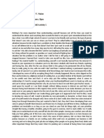 Name: John Christhopher V. Nuñez Section: BSHM101 Professor: Janine M, Noguera, RPM Date: Title: Understanding The Self Activity 1