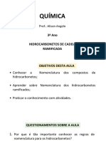 Química: 3 Ano Hidrocarbonetos de Cadeia Ramificada