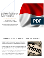 Tindak Pidana Dalam KUHP Nasional