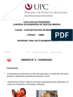 Facultad de Ingeniería Carrera de Ingeniería de Gestión Minera Curso: Concentración de Minerales Código: Gm05