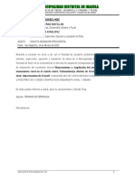 Informe N°055-Solicitud Asignacion Presupuestal para Servicio de Consultoria Agua Tahuantinsuyo