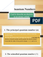 The Quantum Numbers