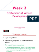 WK 3 PPT Statement of Advice Development Updated
