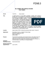 PZAB.3: Planning, Zoning and Appeals Board Fact Sheet