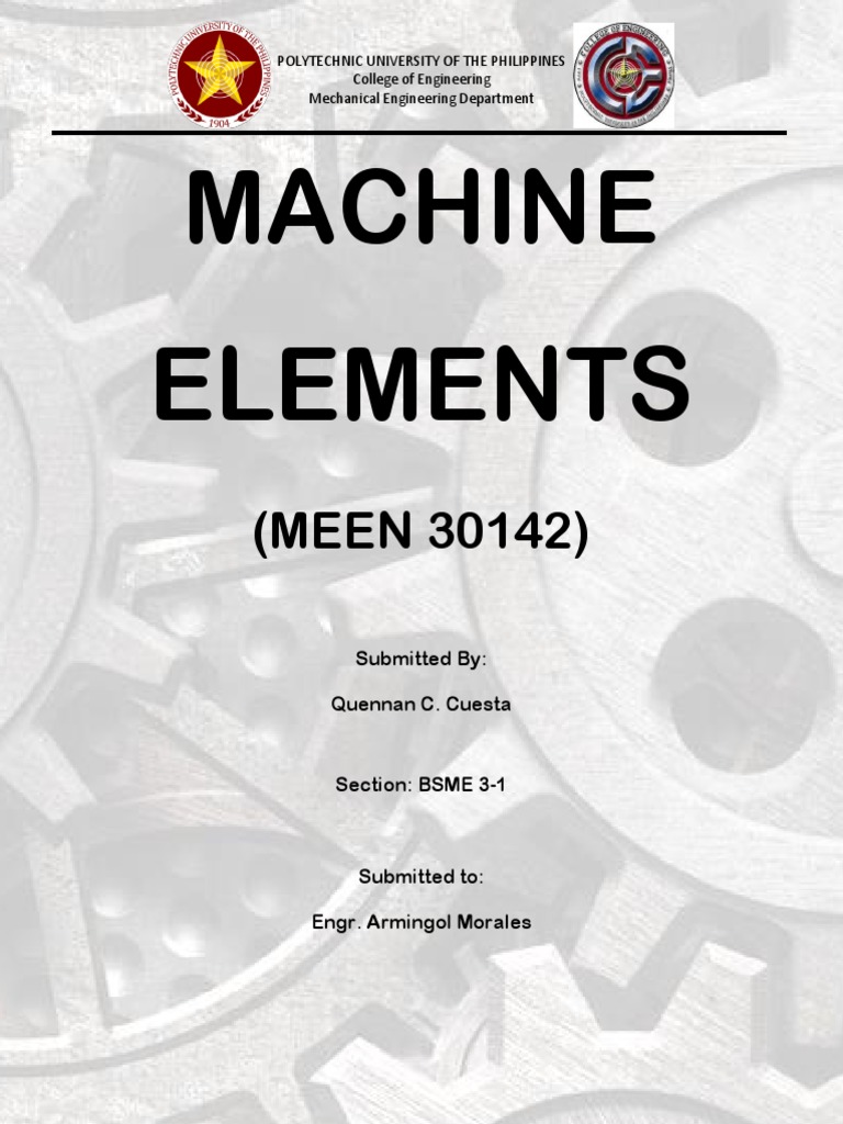 Quiz 2 on Machine Elements: Exploring Key Components Through ...