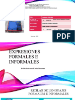 Expresiones Formales e Informales