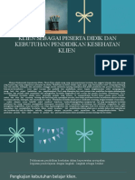 KLIEN SEBAGAI PESERTA DIDIK DAN KEBUTUHAN PENDIDIKAN KESEHATAN