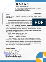 Ketua HIMA Fakultas Hukum Universitas Nusa Putra Sukabumi