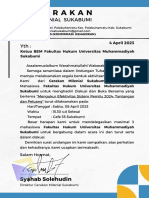 Ketua HIMA Fakultas Hukum Universitas Muhammadiyah Sukabumi