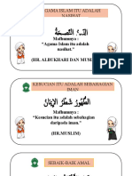 Mafhumnya: "Agama Islam Itu Adalah Nasihat." (Hr. Albukhari Dan Muslim)