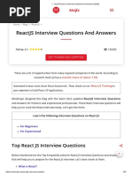 Top 50 React JS Interview Questions and Answers (2023)