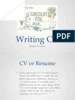 Writing CV: Shinta Mayasari