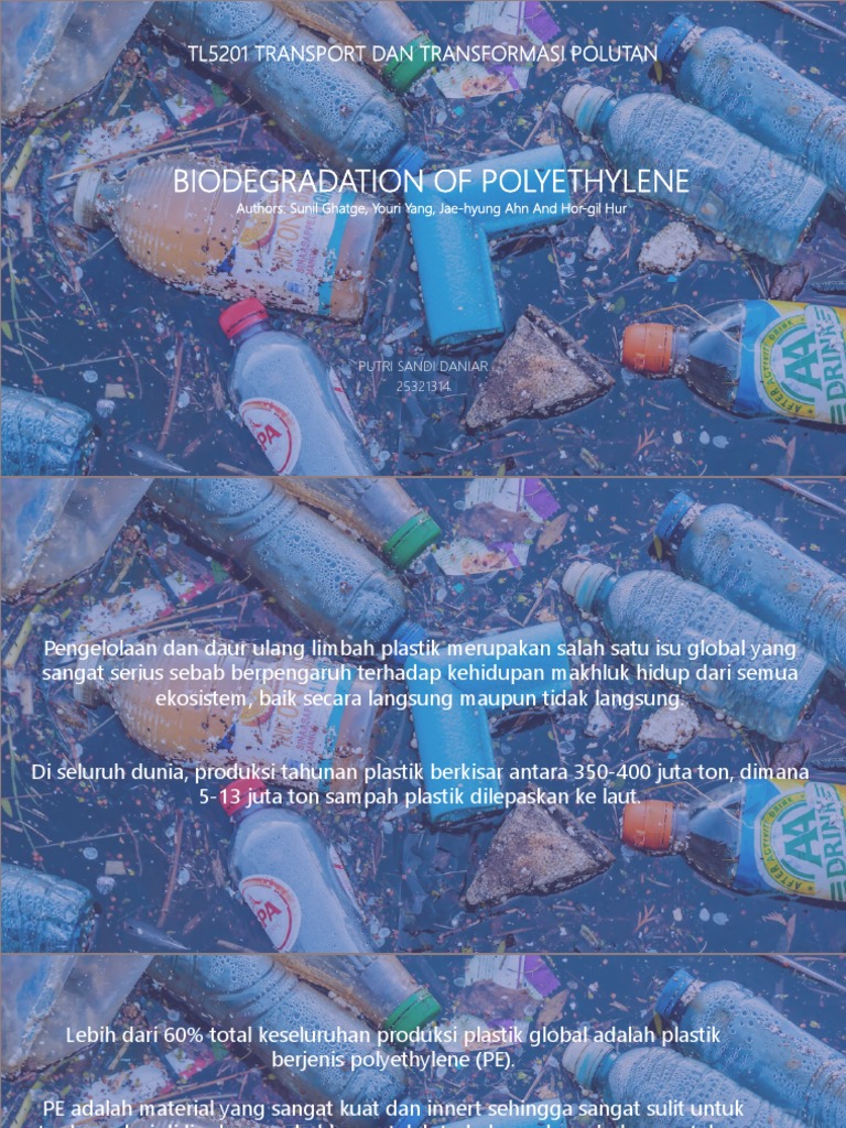Biodegradation of Polyethylene PDF