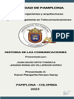 Historia de Las Comunicaciones - Linea de Tiempo