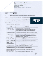 BSP NO Memorandum No.85, s. 2022- Additional Information - 25th World Scout Jamboree