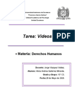 Tarea Videos Derechos Humanos