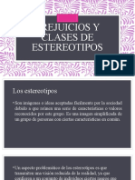 Prejuicios Y Clases de Estereotipos