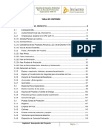 Tabla de Contenido: Estudio de Impacto Ambiental para El Área de Perforación Exploratoria COR-15