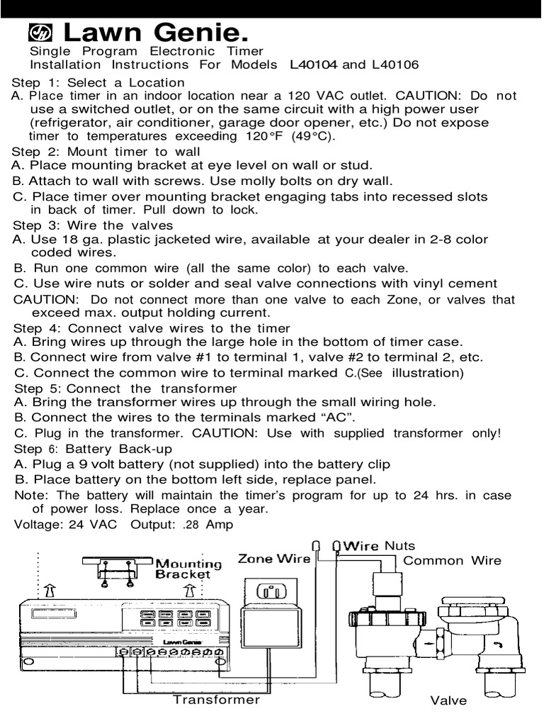 Sprinkler Manual PDF Valve Transformer