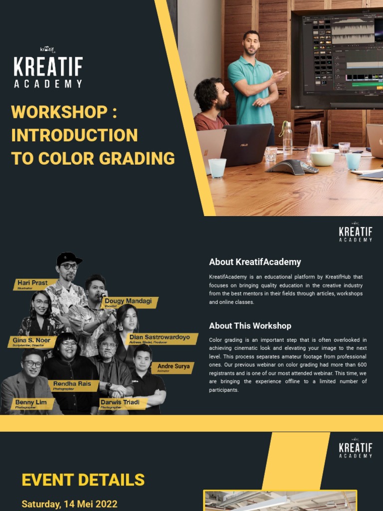 Color Grading Workshop for Creatives | PDF | Brand | Communication