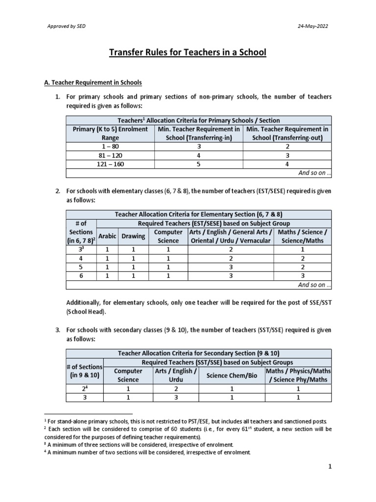 Teacher Transfer Rules Guide | PDF | Marriage | Science