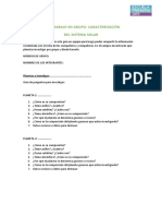 Trabajo en Grupo: Caracterización Del Sistema Solar: Planetas A Investigar