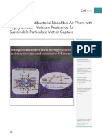 Transparent Antibacterial Nanofiber Air Filters