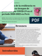 El Desarrollo de La Resiliencia en Estudiantes en Tiempos de Pandemia Por COVID-19 en El Periodo 2020-2022 en Perú