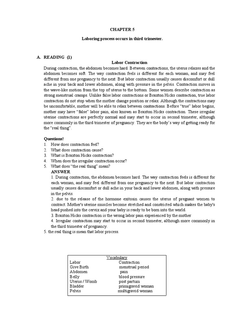 Chapter 5 Rita Pdf Childbirth Pregnancy