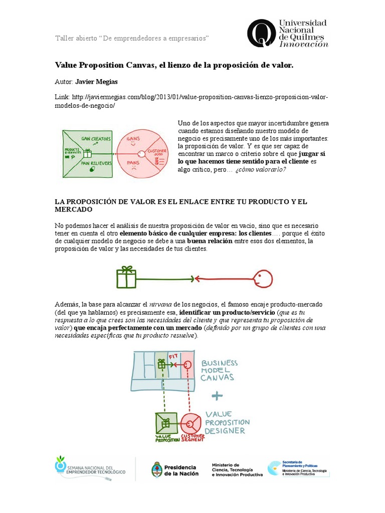Lienzo de Propuesta de Valor - Megias | PDF | Cliente | Modelo de negocio