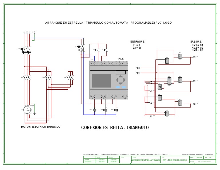 Arranque Estrella-Triángulo con PLC | PDF